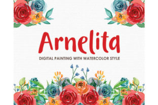 Arnelita Watercolor Floral Clipart for Authentic Brand Illustrations