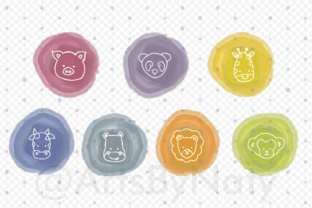 Cute Animals Icons Illustration