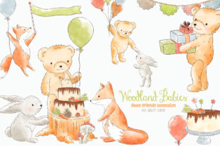 Forest Woodland Animals Clipart and Illustrations