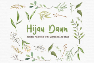 Hijau Daun Watercolor Floral Style: A Review for Digital Product Creators