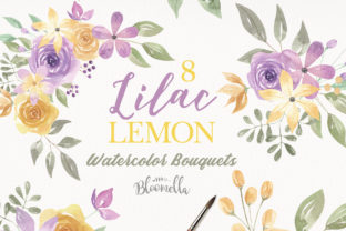 Lilac Lemon Flower Bouquets: A Fresh Embroidery Design for Real Projects