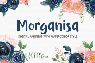 Morganisa Watercolor Floral Clipart for Authentic Small Business Branding