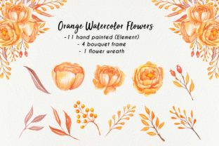 Orange Watercolor Flowers for Branding: A Designer’s Perspective