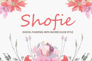 Shofie Watercolor Floral Style Clipart: A Versatile Illustration for Crafters