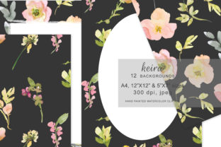 Watercolor Blush Floral on Black Background: A Review for Digital Product Creators