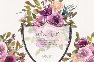 Watercolor Burgundy Elegant Flowers: A Versatile Illustration for Branding and Packaging