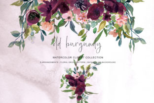 Watercolor Burgundy Flowers Arrangement Clipart: A Designer’s Practical Review