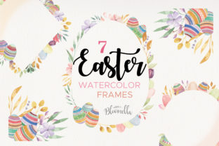 Watercolor Easter Egg Flower Frames: A Versatile Illustration for Spring Branding
