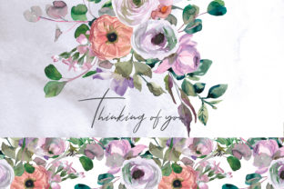 Watercolor Pink Peach Soft Flowers Arrangement Clipart: A Versatile Illustration for Branding
