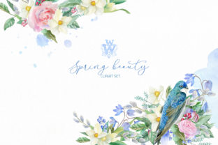 Watercolor Spring Bouquets: A Versatile Illustration for Small Business Branding
