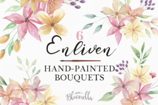 Watercolour Floral Clipart for Polished Editorial and Web Design